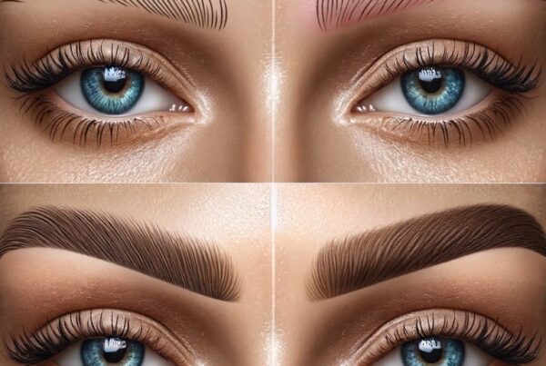 Comparison of Botched and Beautifully Microbladed Eyebrows